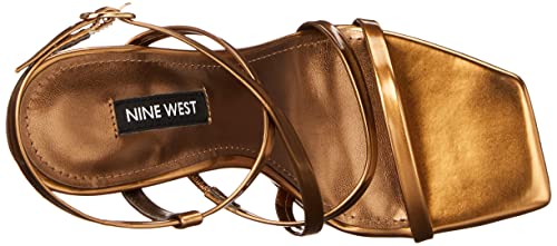 Nine West Women's TILAS3 Heeled Sandal, Bronze, 10