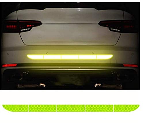 TRUE LINE Automotive Reflective Rear Trunk Fender Back Warning Molding Trim Sticker Safety Markers (Blue)