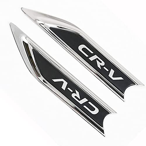 CEBAT 2Pcs ABS Chromed Air Vent Hood Intake Fender Trim Side Wing Fender Emblem Badge Decoration Cover Trim for CRV 2017 2018 2019 2020 2022