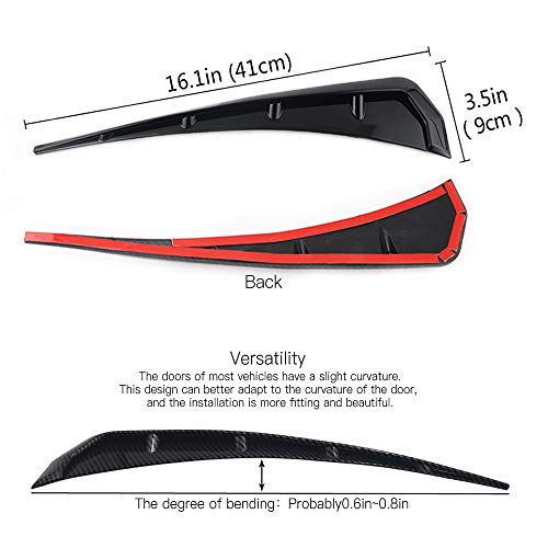 Car Fender Side Vents ABS Compatible Fender Stickers Decorative Air Flow Intake Hole Grille Spoiler Auto Exterior Accessories