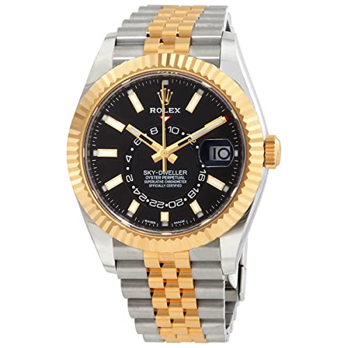 Rolex Oyster Perpetual Sky-Dweller Automatic Chronometer Black Dial Men's Watch 326933BKSJ