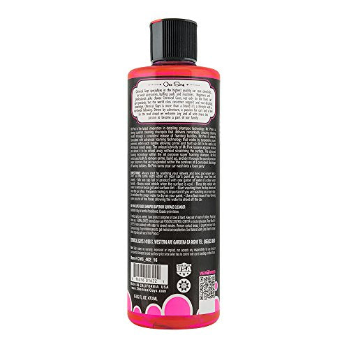 Chemical Guys CWS_402_16 Mr. Pink Foaming Car Wash Soap (Works with Foam Cannons, Foam Guns or Bucket Washes) Safe for Cars, Trucks, Motorcycles, RVs & More, 16 fl oz, Candy Scent