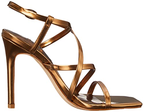 Nine West Women's TILAS3 Heeled Sandal, Bronze, 10