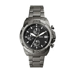 Fossil Men's Bronson Quartz Stainless Steel and Stainless Steel Chronograph Watch, Color: Smoke, Smoke (Model: FS5852)