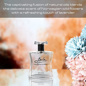 Laila Eau de Parfum Spray - Long Lasting Fresh, Airy and Clean Fragrance for Women - Blend of Fruity and Floral Scent - 1.7 oz