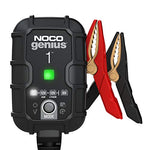 NOCO GENIUS1, 1A Fully-Automatic Smart Charger, 6V and 12V Portable Automotive Car Battery Charger, Battery Maintainer, Trickle Charger and Battery Desulfator with Temperature Compensation