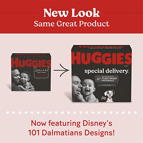 Hypoallergenic Baby Diapers, Huggies Special Delivery, Softest Diaper, Safe for Sensitive Skin, Size 4 (140 Count) - Packaging May Vary