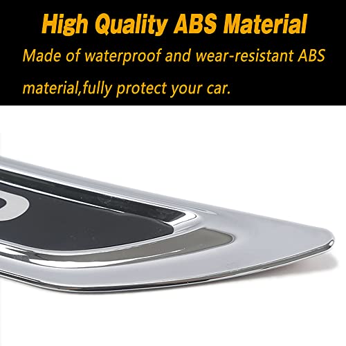 CEBAT 2Pcs ABS Chromed Air Vent Hood Intake Fender Trim Side Wing Fender Emblem Badge Decoration Cover Trim for CRV 2017 2018 2019 2020 2022