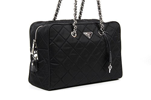 Prada quilted handbag BL0774 Nero Tessuto Impuntu