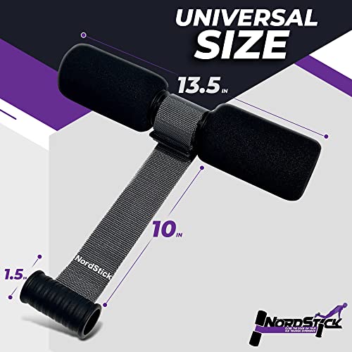 NordStick Nordic Hamstring Curl Strap - Upgraded Stability, Speed, Comfort - PT Pro Created - 10 Second Setup, 300LB Cap - Nordic Curl Ab Home Fitness Equipment - Ab, Spanish Squats, Razor Curl