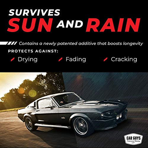CAR GUYS Plastic Restorer - The Ultimate Solution for Bringing Rubber, Vinyl and Plastic Back to Life! - 8 Oz Kit
