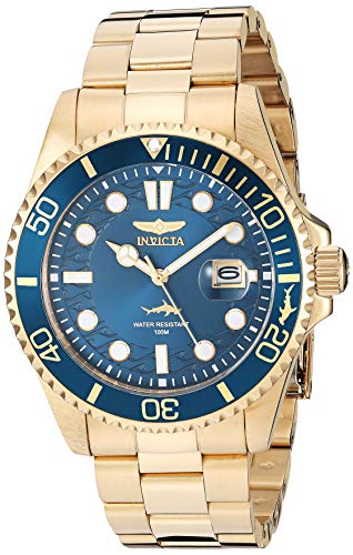 Invicta Mens Pro Diver Quartz Watch, Gold, 30024