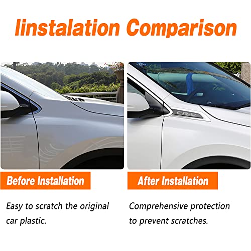 CEBAT 2Pcs ABS Chromed Air Vent Hood Intake Fender Trim Side Wing Fender Emblem Badge Decoration Cover Trim for CRV 2017 2018 2019 2020 2022