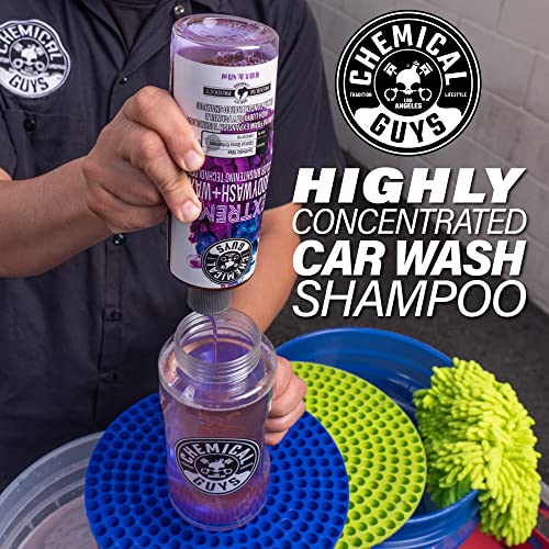 Chemical Guys CWS20716 Extreme Bodywash & Wax Foaming Car Wash Soap, (Works with Foam Cannons, Foam Guns or Bucket Washes) Safe for Cars, Trucks, Motorcycles, RVs & More, 16 fl oz, Grape Scent