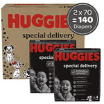 Hypoallergenic Baby Diapers, Huggies Special Delivery, Softest Diaper, Safe for Sensitive Skin, Size 4 (140 Count) - Packaging May Vary