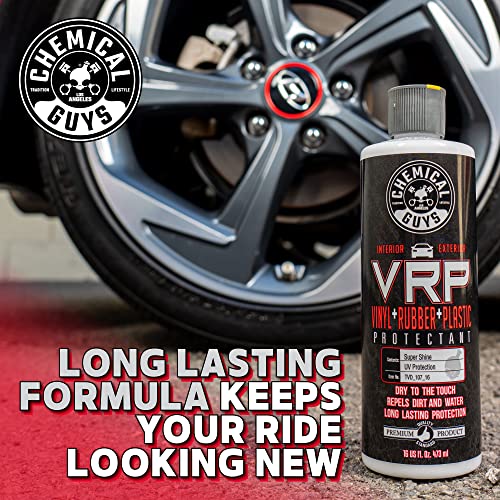 Chemical Guys TVD_107 V.R.P. Vinyl, Rubber and Plastic Non-Greasy Dry-to-the-Touch Long Lasting Super Shine Dressing for Tires, Trim and More, 1 Gal