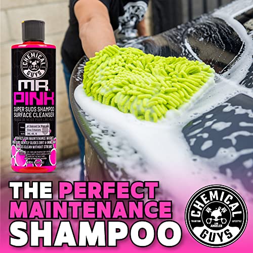 Chemical Guys CWS_402_16 Mr. Pink Foaming Car Wash Soap (Works with Foam Cannons, Foam Guns or Bucket Washes) Safe for Cars, Trucks, Motorcycles, RVs & More, 16 fl oz, Candy Scent
