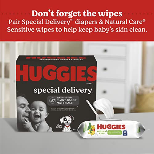 Hypoallergenic Baby Diapers, Huggies Special Delivery, Softest Diaper, Safe for Sensitive Skin, Size 4 (140 Count) - Packaging May Vary
