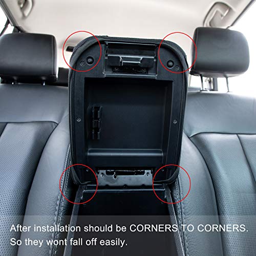 JDMCAR Center Console Armrest Cushion Compatible with Toyota Tacoma Accessories 2022 2021 2020 2019 2018 2017 2016，Customized Neoprene Center Console Protector