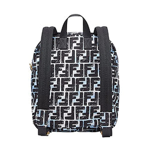Fendi FF 1974 Print Baguette Blue Nylon Backpack Bag 8BZ048