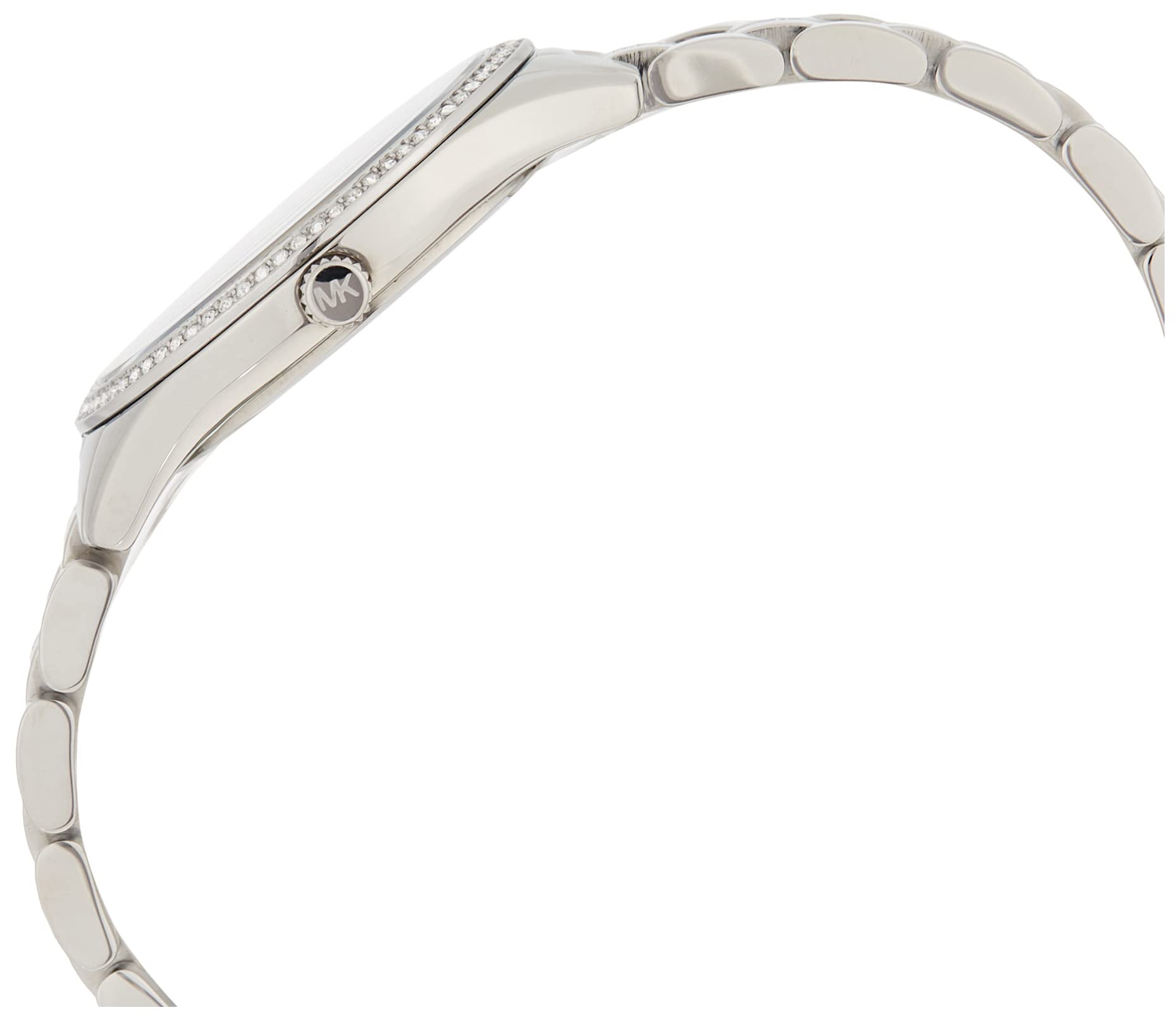 Michael Kors Women's Lauryn Stainless Steel Quartz Stainless-Steel Strap, Silver, 16 Casual Watch (Model: MK3900)