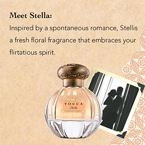 Tocca Eau de Parfum, Stella: Fresh Floral, Blood Orange, Freesia, Spicy Lily, Hand-Finished Bottle (50 ml)
