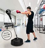 Punching Bag with Stand, for Kids & Adults, Height Adjustable - Freestanding Punching Ball Boxing Speed Bag - Great for MMA Training, Boxing Equipment, Stress Relief & Fitness (Pro)