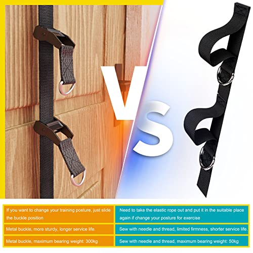 VAIIO Upgraded Door Anchor Strap, Unique Innovative Sliding Adjusted Design, for Resistance Band, 10s to Install, Punch-Free, Nail-Free, Portable All-Round Home Fitness Equipment (Band Not Included)
