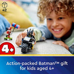 LEGO DC Batman Versus Harley Quinn 76220 Building Toy Set; a Super Hero on a Motorcycle and a Super Villain on a Skateboard; Includes a Batarang; Gift for Kids, Boys and Girls, Ages 4+ (42 Pieces)