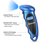 AstroAI Digital Tire Pressure Gauge 150 PSI 4 Settings for Car Truck Bicycle with Backlit LCD and Non-Slip Grip, Blue