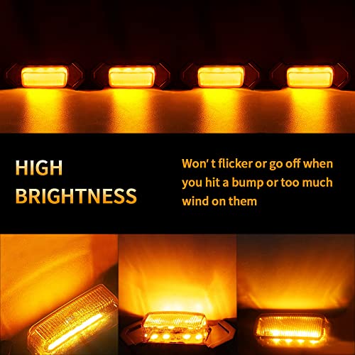 AUXLIGHT Car Accessories, 4PCS LED Front Grille Raptor Lights with Fuse & Wiring Harness, Compatible with 2016 2017 2018 2019 Toyotaa Tacoma TRD Pro (Amber)