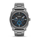 Fossil Men's Machine Quartz Stainless Steel and Stainless Steel Chronograph Watch, Color: Smoke (Model: FS4931)