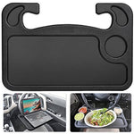 EcoNour 2 in 1 Car Steering Wheel Tray | Car Lap Desk for Convenient Working | Food Tray with Sturdy ABS Material | Interior Accessories for Truck Drivers | Lightweight Travel Desk with Easy Storage