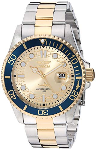 Invicta Mens Pro Diver Quartz Watch, Two Tone, 30022