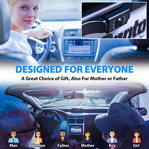 HD eRapta ERT01 Backup Camera Rear View License Plate Reverse Camera Universal for Pickup Truck Car SUV 149° Perfect Angle Night Vision 9 Level Waterproof HD 720 Image 3.0 Generation