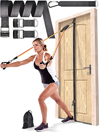 VAIIO Upgraded Door Anchor Strap, Unique Innovative Sliding Adjusted Design, for Resistance Band, 10s to Install, Punch-Free, Nail-Free, Portable All-Round Home Fitness Equipment (Band Not Included)