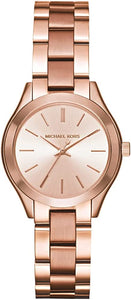 Michael Kors Women's Mini Slim Runway Rose Gold-Tone Watch MK3513
