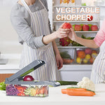T-GOGO Pro Vegetable Chopper:10-in-1 Mandoline Slicer,Onion Chopper Slicer Dicer,Egg Separator Slicer,Vegetable Chopper Cutter Slicer,Pro Food Chopper Cutter Dicer Slicer with Container for Kitchen