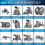 AESGOGO STEM Projects 12-in-1 Creation Solar Robot Kit,Science Experiments Toys Gifts for Kids Ages 8-12,Educational DIY Building Robotics Kit for 8 9 10 11 12 13 14 15 Year Old Boys Girls Teens