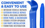 Tresalto Auto Trim Removal Tool Set (No Scratch Plastic Pry Tool Kit) - Auto Trim Tool Kit Car Tools, Easy Door Panel Removal Tool, Fastener Removal, Clip, Molding, Dashboards, Interior Trim Tools