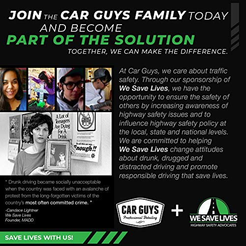 CAR GUYS Plastic Restorer - The Ultimate Solution for Bringing Rubber, Vinyl and Plastic Back to Life! - 8 Oz Kit