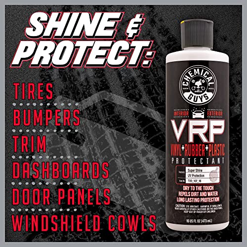 Chemical Guys TVD_107 V.R.P. Vinyl, Rubber and Plastic Non-Greasy Dry-to-the-Touch Long Lasting Super Shine Dressing for Tires, Trim and More, 1 Gal