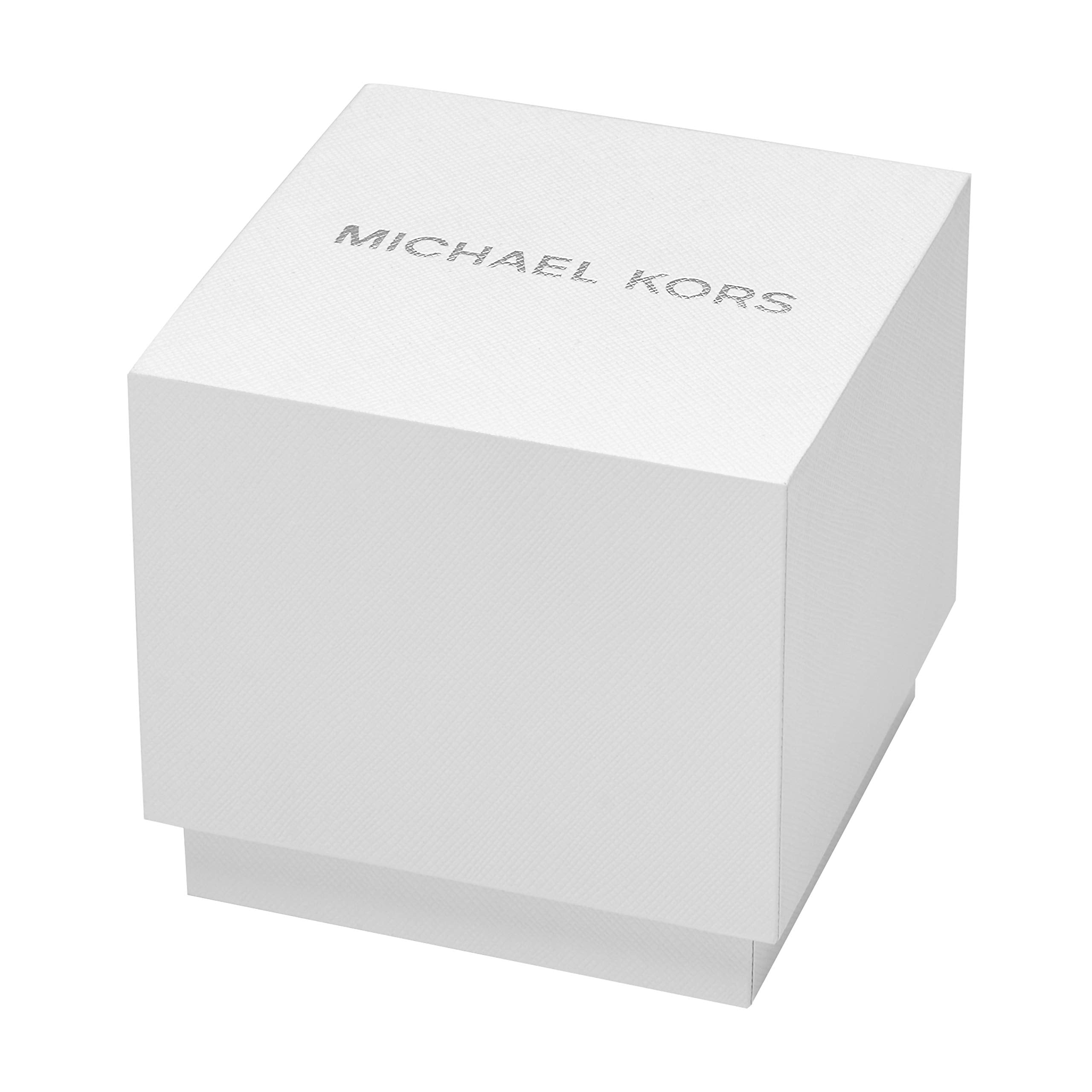 Michael Kors Pyper Three-Hand Zebra-Print Leather Strap