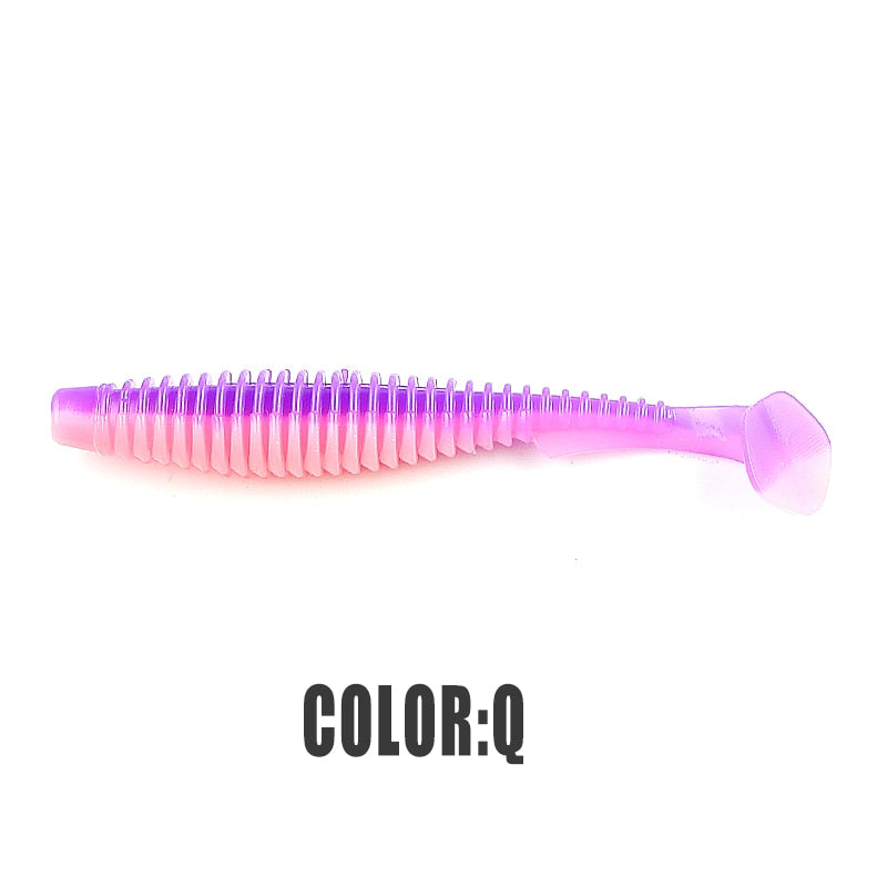 2022 supercontinent new t tail 51mm/76mm/101mm predator's soft lure, artificial lure for bass fishing With salt add fishy smel