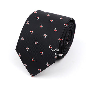 Classic Plaid Polyester Necktie 7cm Fashion Young Male Office Tie Party Daily Casual Suit Striped Cravat Top Men Gift Accessory