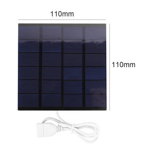 Solar Panel 5V 2W Built-in 10000mAh Battery Portable Solar Charger Waterproof Solar Battery for Mobile Phone Outdoor