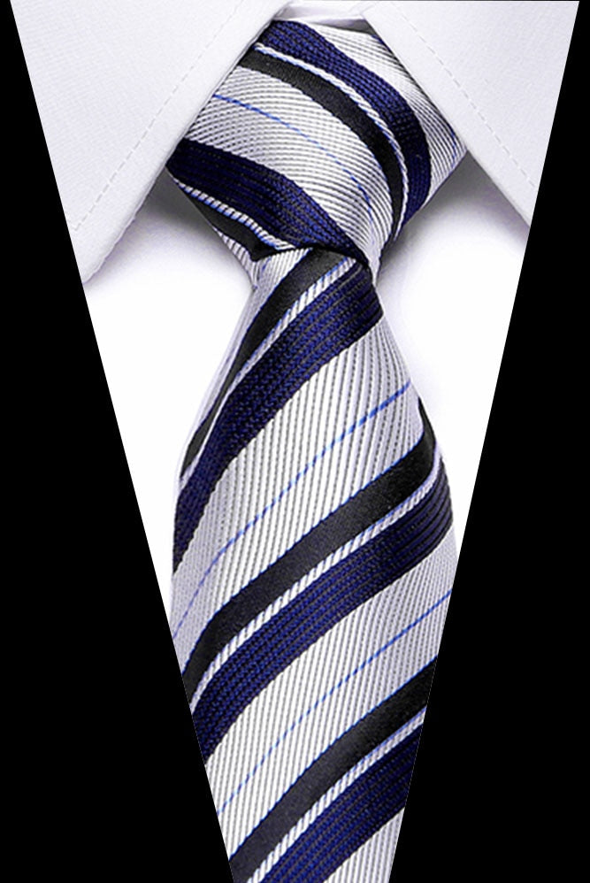 Luxury Wedding Ties 7.5cm Men&#39;s Classic Tie Silk Jacquard Woven Tie Set Business Necktie Accessories Men Necktie