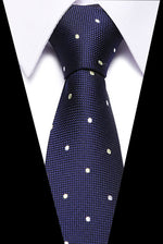 Luxury Wedding Ties 7.5cm Men&#39;s Classic Tie Silk Jacquard Woven Tie Set Business Necktie Accessories Men Necktie