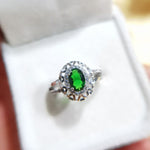 Charming 585 Gold Color Ring Vintage Green Stone Jewelry Elegant Rings For Women Luxury Rhinestone Wedding Engagement Anel Dd201