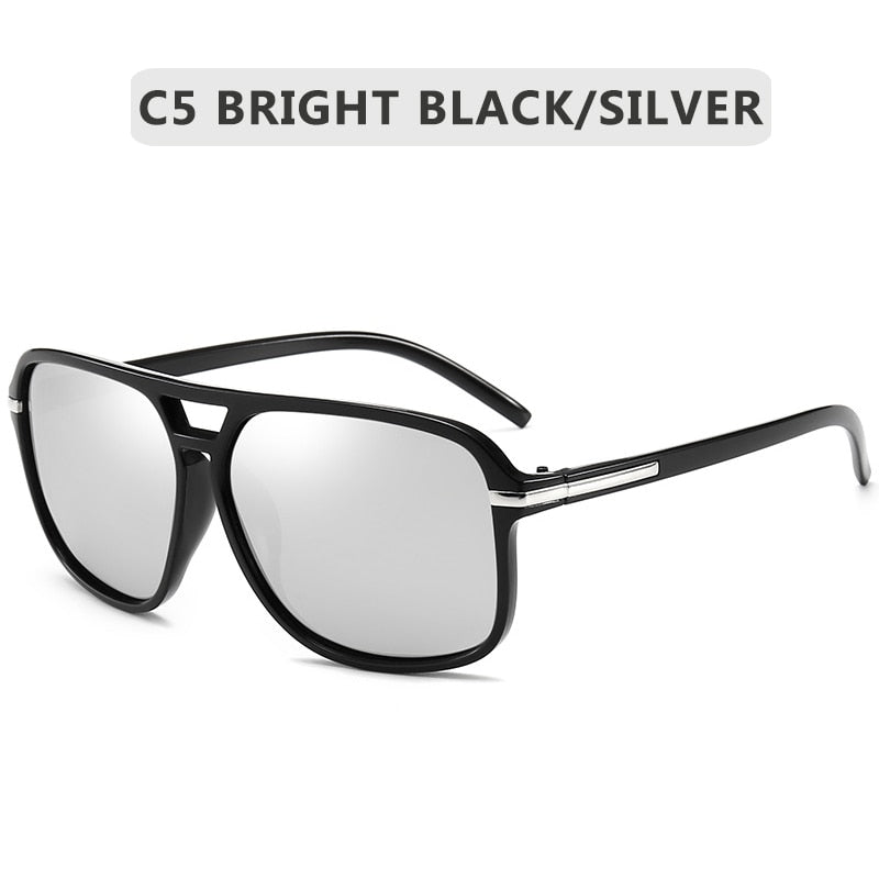 2020 Fashion Men Cool Square Style Gradient Polarized Sunglasses Driving Vintage Brand Design Cheap Sun Glasses Oculos De Sol